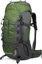 登山バッグ 60L 登山リュック 大容量 ザック 防水 バックパック リュックサック 超軽量 通気 男女兼用 収納性 多機能 防災 旅行 アウトドア用 キャンプ 遠足 ハイキング(4)
