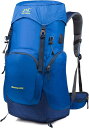 登山バッグ 50L 登山リュック 大容量 リュックサック 撥水・防汚 バックパック ザック 超軽量 通気性 男女兼用 収納性 多機能 防災 旅行 遠足 アウトドア キャンプ ハイキング(4)