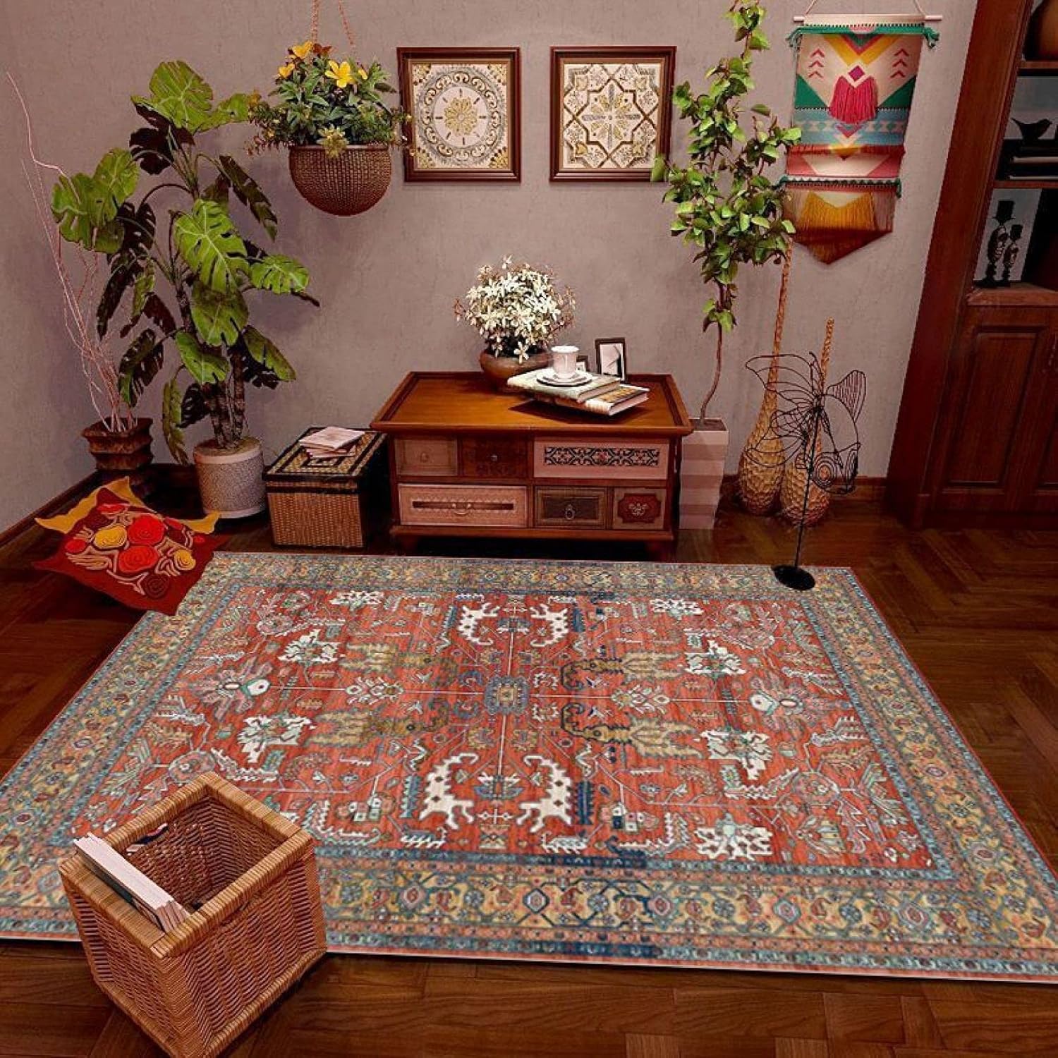 ラグカーペット 北欧風 ペルシャ 洗える ラグ 防滑 低反発 50*80cm エコ 絨毯 ラグマット おしゃれ 耐..