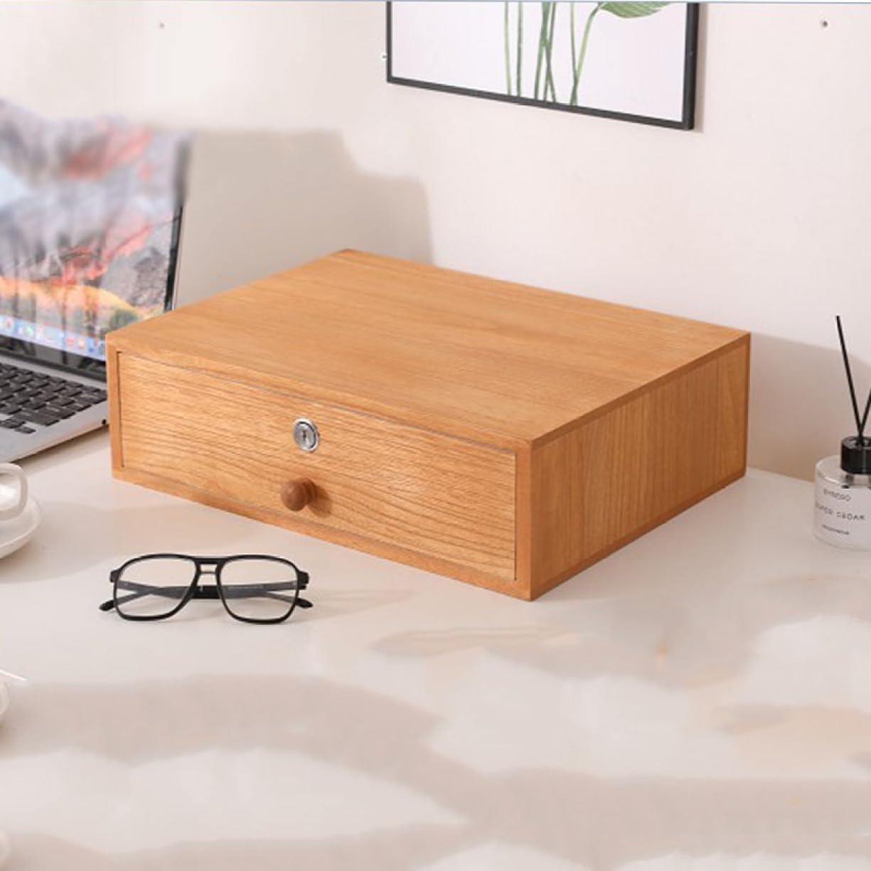 小物収納ボックス 木製 引き出し チェスト 卓上収納ボックス アンティーク 40*30*12cm 引き出し 小物入れ 書類 引出し 多機能 大容量 スタイル3 小物収納 化粧品収納 文房具収納 積み重