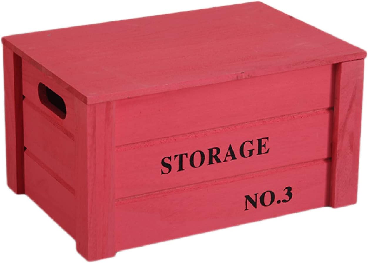 収納ボックス 木製ボックス 木の箱 押入れ収納 バッグ収納 小物整理 取っ手付き 整理箱 衣類 A4 雑誌 小物 スタイル10 整理整頓 木製ボックス アンティーク風 木製ボックス 36*26*18c