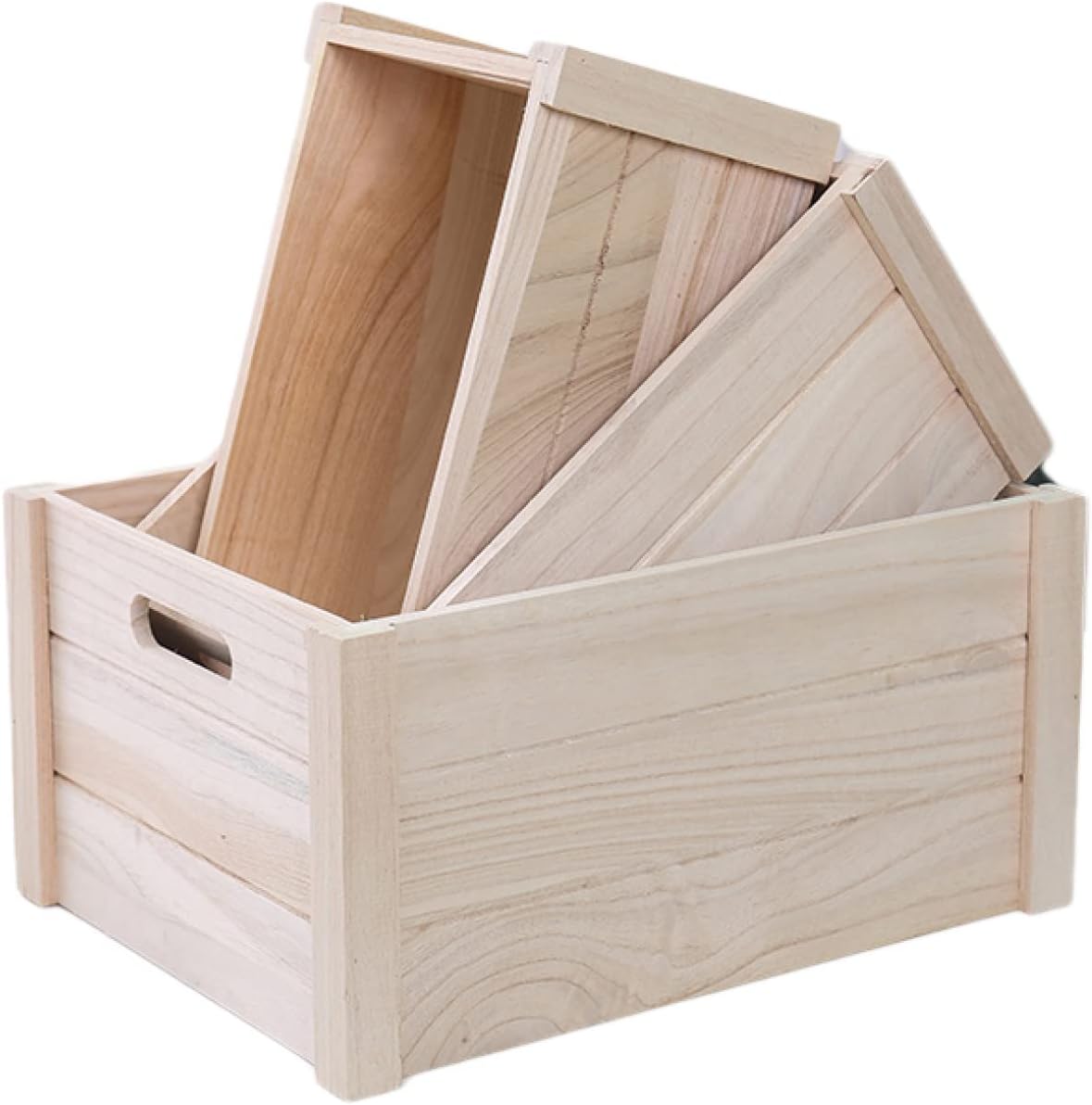 収納ボックス 木製 インテリア ヴィンテージ スタイル1 40*30*20cm アンティーク モダン オシャレ 押入れ収納 小物整理箱 A4 雑誌 小物 文具 整理整頓 子供 ベッド下 丈夫 かわいい
