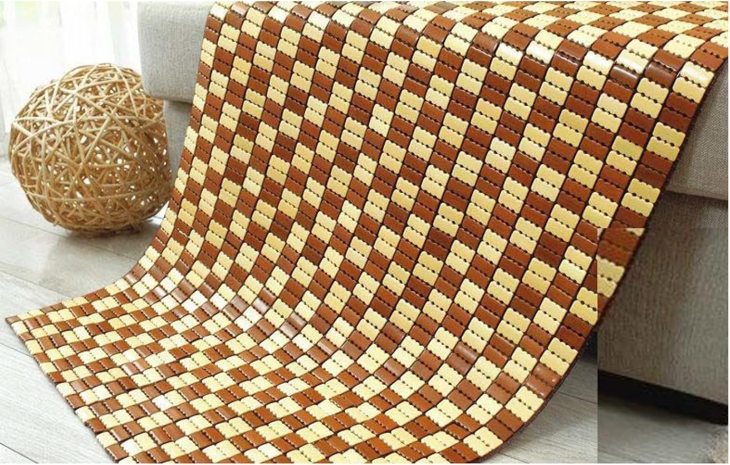 竹 様式4 接触冷感 マット 座椅子 冷たい 滑り止め 夏 蒸れない 足元 冷涼シリーズ 天然素材 敷きパッド 竹マット 適度なマッサージ効果 チェアクッション おうち時間 在宅勤務 オフィス 部屋