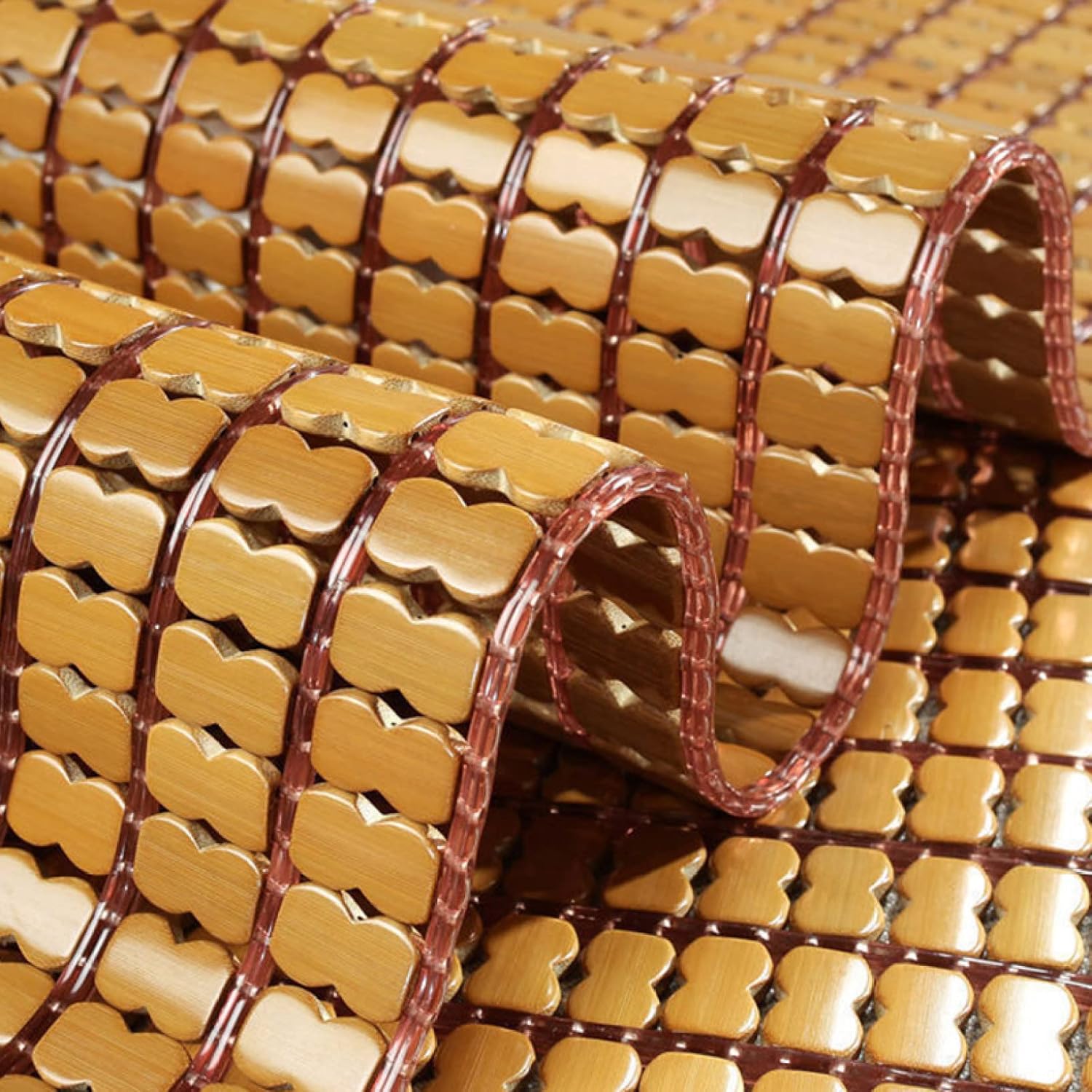 座布団 竹座布団 座ぶとん やさしい座り心地 竹マット 60*60cm おしゃれ 四角 厚め イス用クッション 圧力を和らげ 大きい シンプル 和モダン 低反発 涼しい オフィスチェア ダイニングチェ