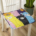 チェアパッド ふわふわ 座布団 スクエア 様式10 滑り止め イス用 40*40cm*4 ダイニング 学生 オフィス 教室 コンフォート クッション 座面クッシ...