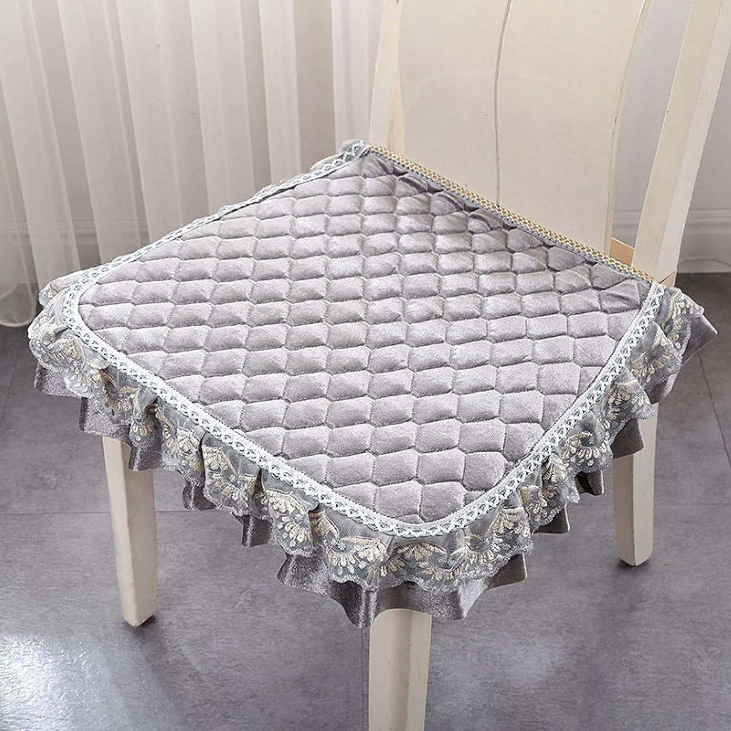 座布団 椅子用 セット 様式5 低反発 ダイニングチェア用クッション シートクッション おしゃれな座布団 食卓テーブル 食卓椅子用 ダイニングチェア 滑り止め 体圧分散 43*46cm*3 洗えるカバ