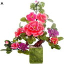 フェイクプラント/フェイクプラント 人工観葉植物 盆栽、牡丹の花のシミュレーション 鉢植えのフェイクプラントの装飾 絶妙な室内装飾工芸品 人工観葉植物(4)