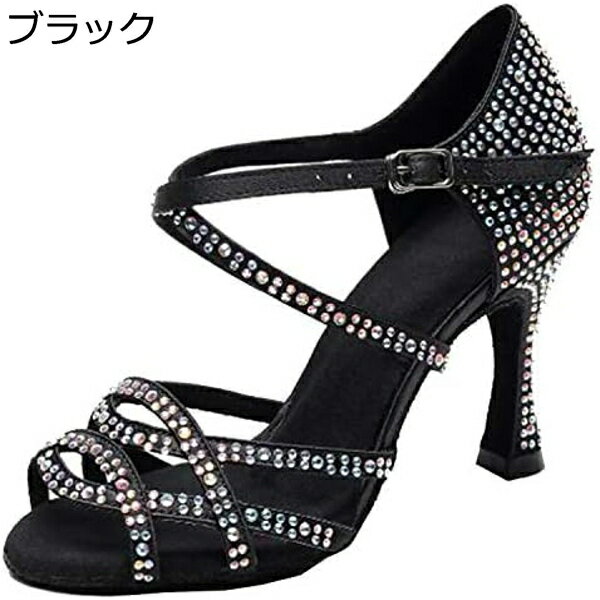 レディースモダン 社交ダンス ラテンダンスシューズ ラテンダンス ダンスレッスン試合専用 舞台