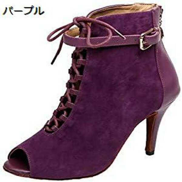 女性 ラテンシューズ 社交ダンス ラテンシューズ ハイヒール 室内用 ダンス用品 ダンスシューズ ブラッ..