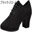 ダンスシューズ レディース メンズ ラテン 女性用 カンバス 通気 スプリットソール 5cmハイヒール モダ..