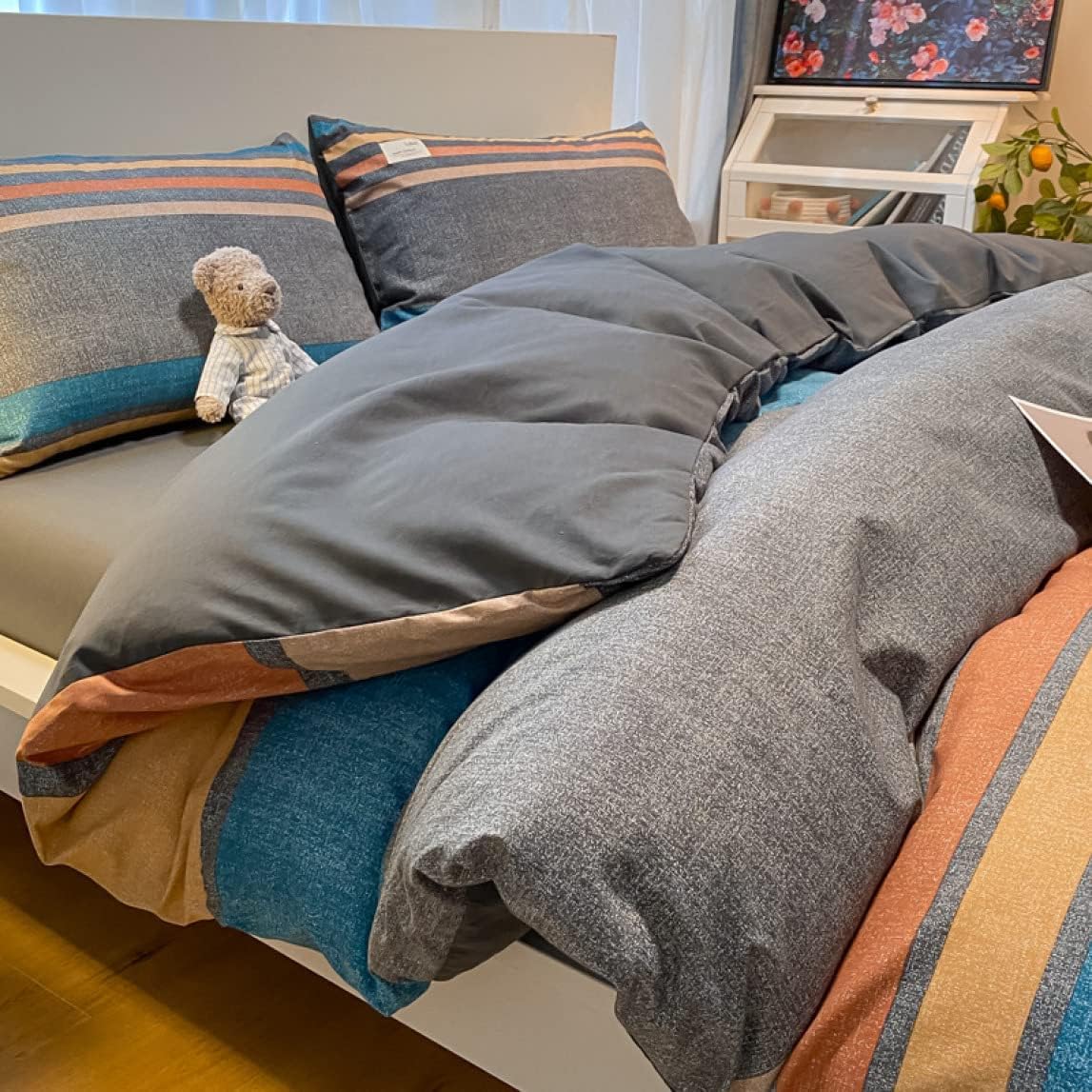 布団カバー シングル 3点セット ベッド シングル ベッドカバー おしゃれ 寝具カバー B1.5m ボックスシーツ 洗い替え 速乾 洋式・和式兼用 4点セット キング ダブル タイプ 北欧 無地 抗菌