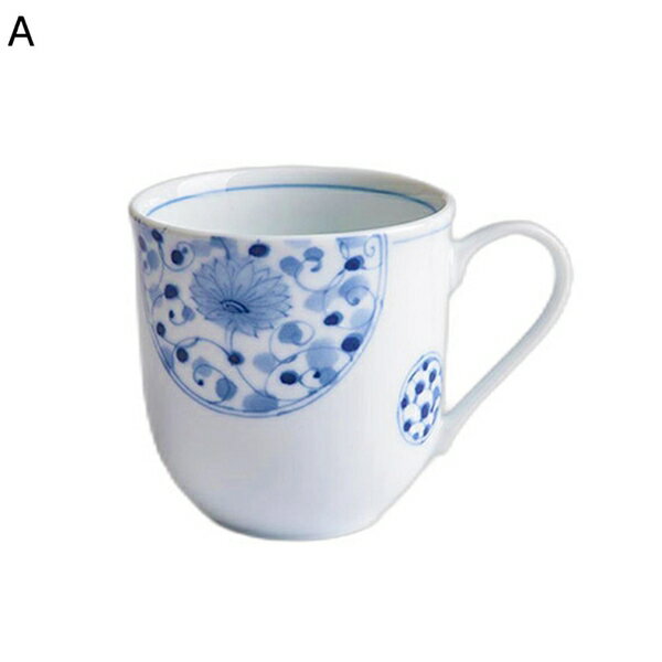 コーヒーカップ マグカップ 大きめ 磁器 保温 耐熱 耐冷 電子レンジ・食洗器対応 洗いやすい 食器 ティーカップ コーヒー お茶 牛乳 女性 誕生日 母の日 新築祝い 贈り物 和風 花柄 ホワイト 330ml