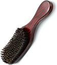 豚毛ヘアブラシ 人間工学ハンドル ブナ材 豚毛 くし 木製 櫛 全身ラッカー洗浄 ヘアケアブラシ ヘアブラシ 豚毛 静電気防止 長さ24cm 頭皮マッサージ サラサラ 人気 艶髪 絡まない 髪質改善(4)