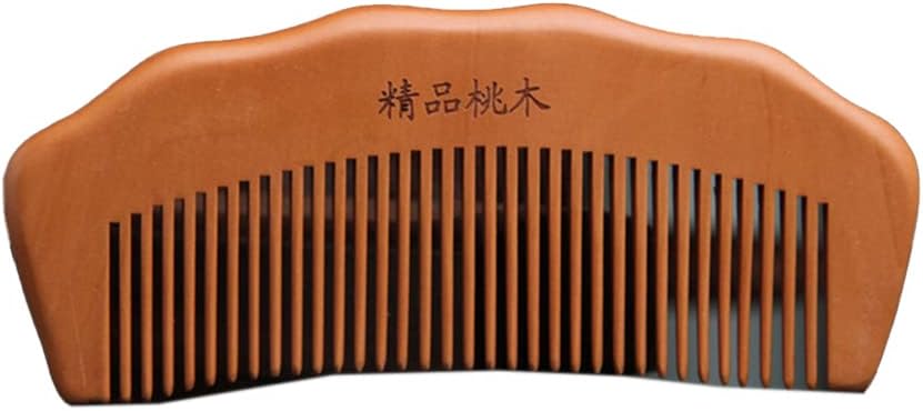 高級木製櫛 桃の木 美髪 櫛 ヘアケア 頭皮マッサージ 静電気予防 とかしくし 木製櫛 髪に優しい 高級 (2C)