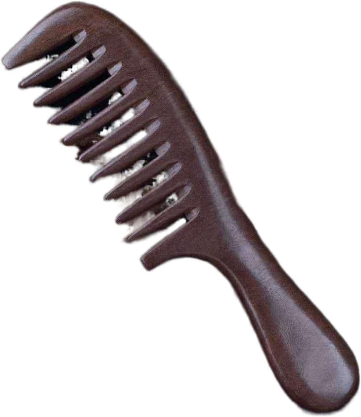 木製ヘアコーム 木製櫛天然手作り櫛細歯白檀櫛ウェーブのかかった髪にフィット太い髪細い髪ストレート..