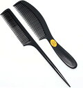 木製櫛 ポケット木造の櫛 (Color : Black Comb)(4)