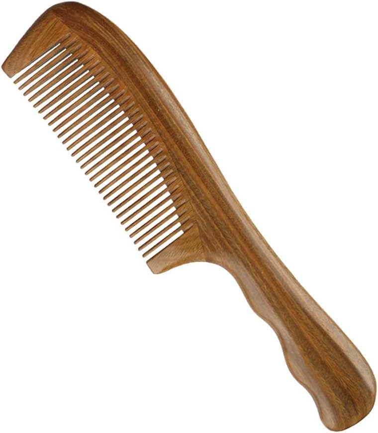 櫛 木製 木製櫛 ヘアブラシ 高級 木櫛 ヘアコーム 静電気防止 頭皮マッサージ 天然緑檀木製櫛 緑檀木の..