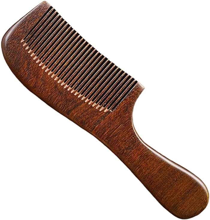 高級木製櫛 黒金檀木櫛 くし クシ 木の櫛 静電防止 コーム 頭皮ケア ヘアケア レトロ調 ヘアコーム ヘ..