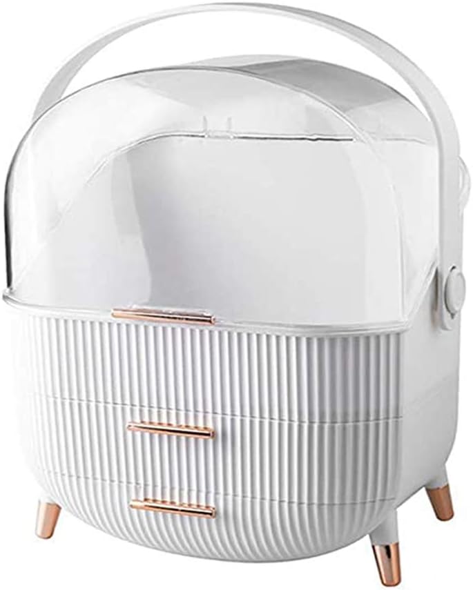 化粧品収納ボックス 大容量 メイクボックス 高級品質 メイク収納ケース 防塵 防水 浴室 洗面所 収納 オ..