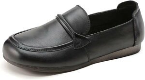 介護シューズ レディース 牛革 上品 婦人靴 臭くならない 軽量 快適 履きやすい 疲れにくい 滑らない 脱ぎ履きやすい モカシン 幅広 カジュアル 外履き 通勤 母の日 プレゼント 大きいサイズ 2