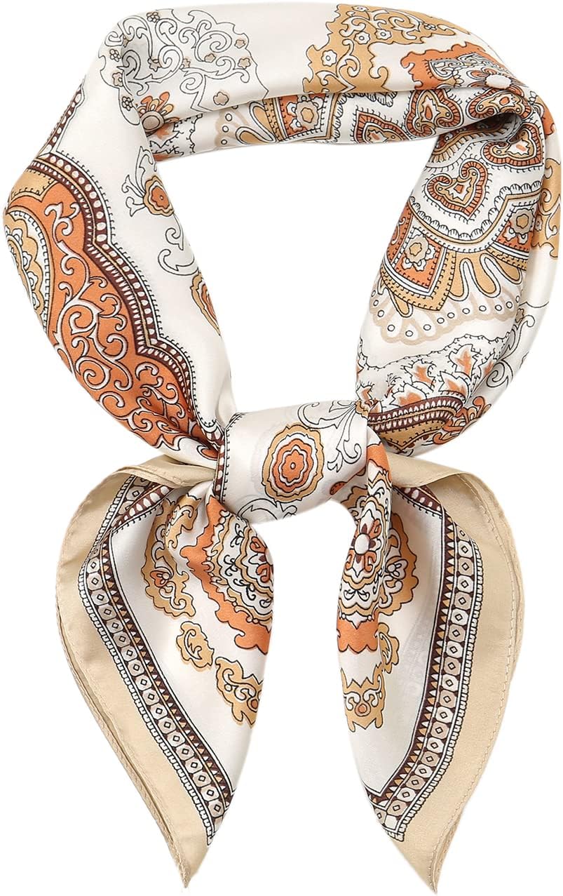 スカーフ夏レディーススカーフ70×70cm 正方形 サマースカーフバッグ飾り髪飾り通勤