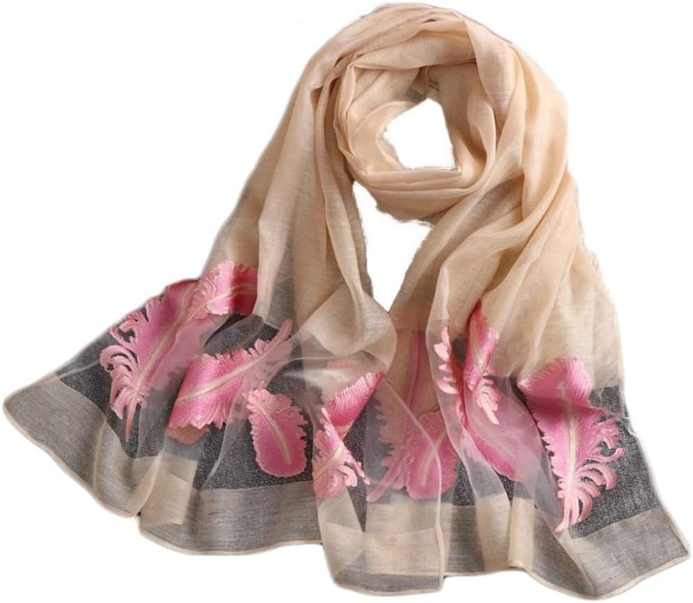 花柄シフォンスカーフ 大判 ストール スカーフ レディース レディーススカーフ 屋外 ネッカチーフ 春 春夏 秋 秋冬 冬 UVカット 結婚式 誕生日 ギフト プレゼント 女性 紫外線 夏 夏 薄手