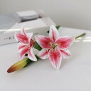 ユリ 造花 フェイクフラワー 花束 枯れない花 綺麗 リアル フェイクフラワー アートフラワー ウェディングブーケ インテリア 転居 退職 お見舞い プレゼント...
