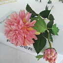 造花 菊 アートフラワー 枯れない花 花束 インテリア 1本 きくフラワー 本物そっくり お洒落 キレイ 人工植物観賞 室内 フェイクフラワー ブーケ 大きい花...