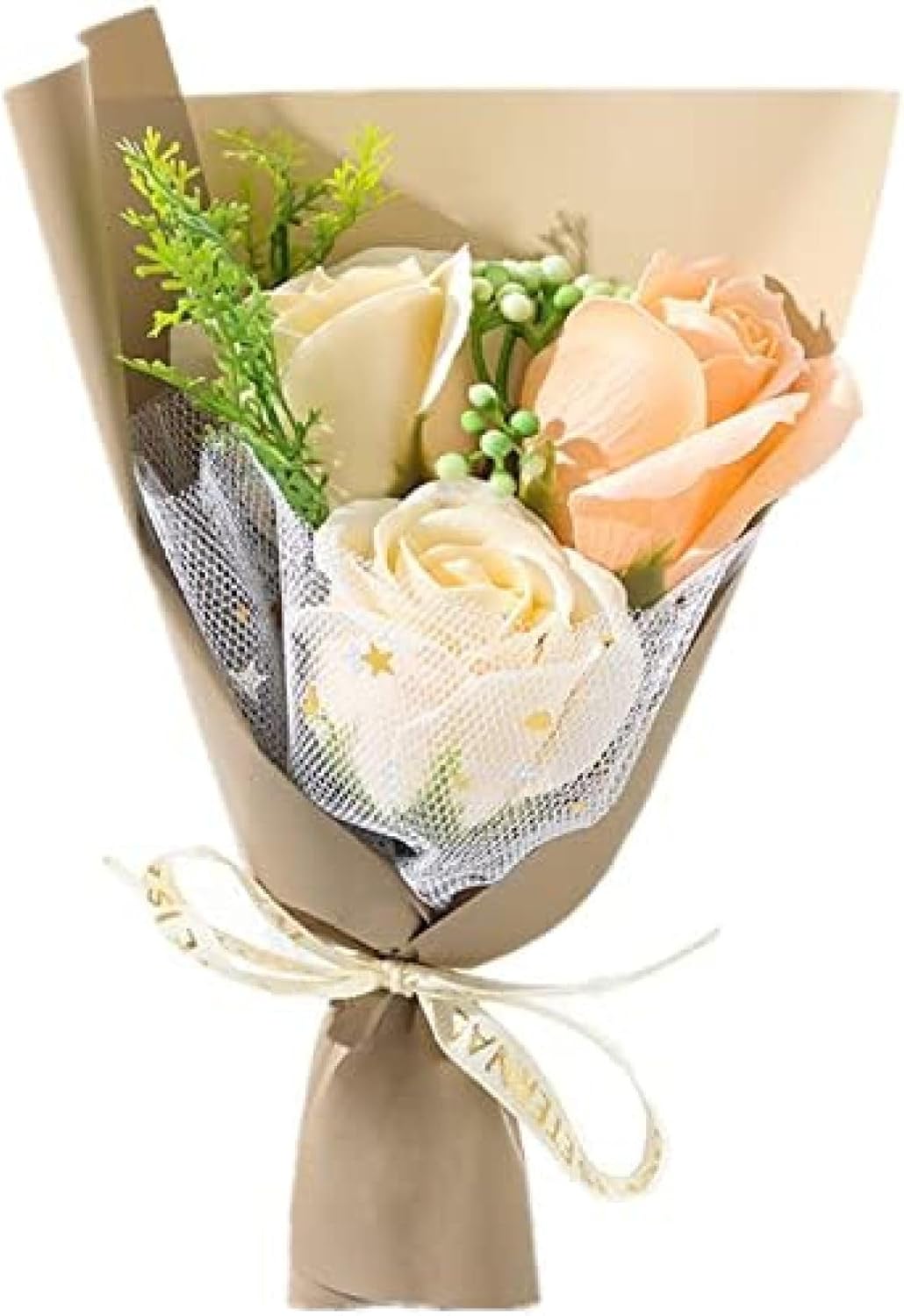 ソープフラワー バラ花束 3輪 ミニローズブーケ 母の日ギフト 石鹸の花 いい匂い 枯れない造花 バレン..