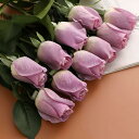 造花 インテリア 紫色 10本 ローズ バラ 薔薇 枯れない花 アートフラワー 母の日プレゼント ギフト かわいい お祝い 結婚式 事務所 店 喫茶店 結婚式 ...