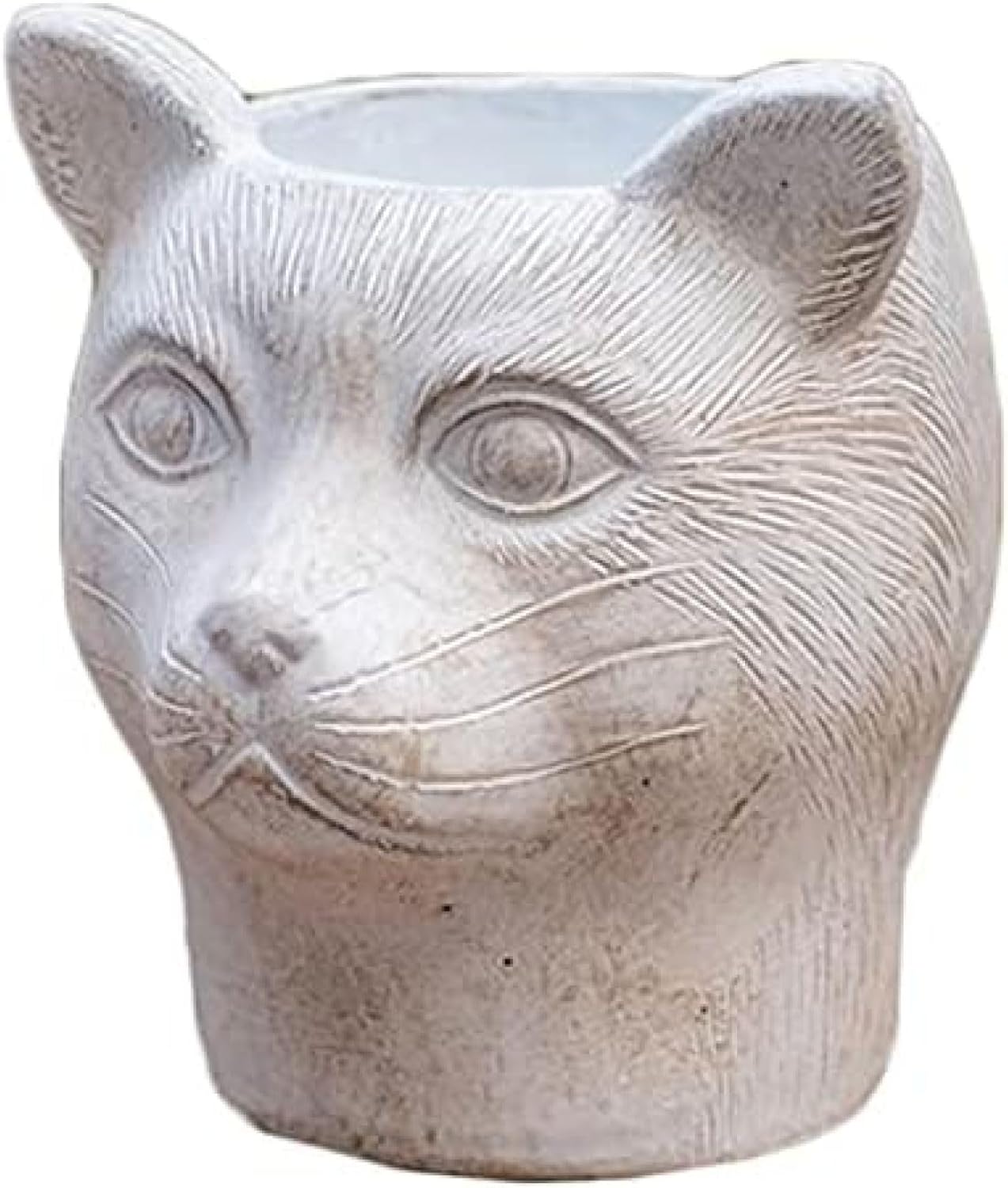 鉢花 植木動物の頭のプランターポット猫の顔プランター植木ジューシーなポット鉢の装飾植木鉢