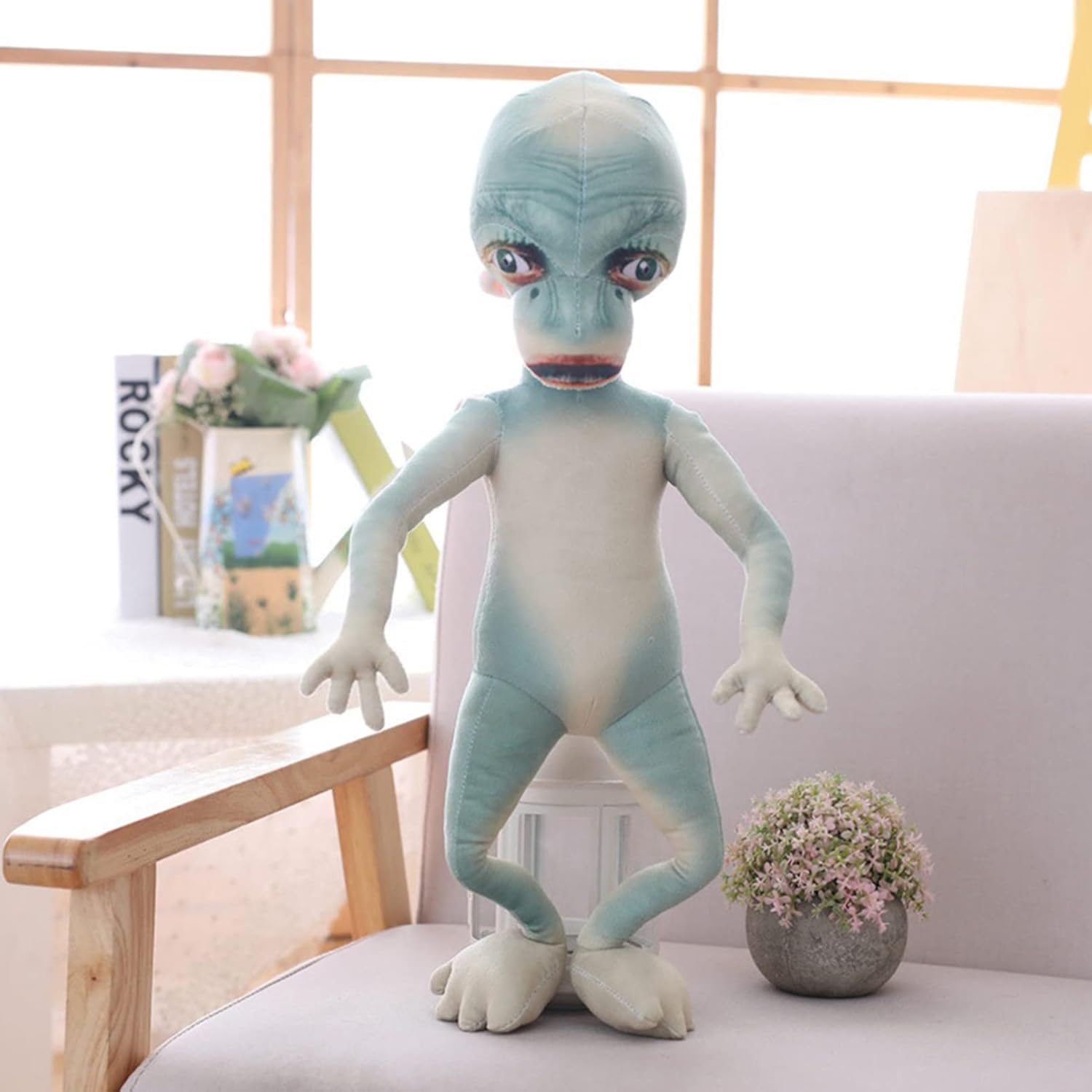 宇宙人 ぬいぐるみ 大きい 抱き枕 60cm 可愛い 人形 縫い包み クッション プレゼント ギフト 贈り物 誕生日 店飾り