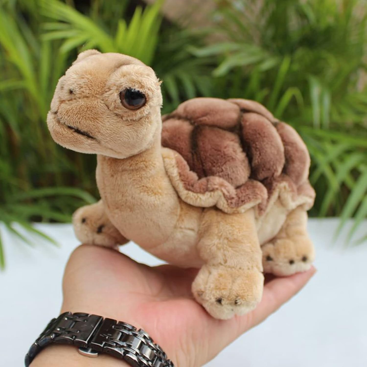 亀 おもちゃ ぬいぐるみ 小さい 可愛い リアル外観 コーヒー色 小道具 面白い 柔らかい 癒し系 清潔 安全 気持ちいい 4歳 ギフト 縫い包み 置物 店飾り かわいい 16cm