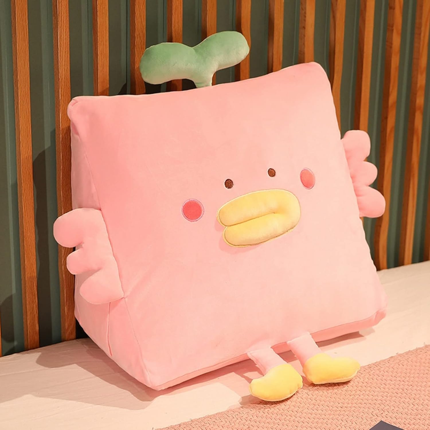 ダック　 かも　ぬいぐるみ　抱き枕　クッション　枕元　ソファー　背当たれ　腰枕　かわいい　スーパソフト　柔らかい　45x40x25cm　抱きまくら　添い寝まくら　クッション　おもちゃ