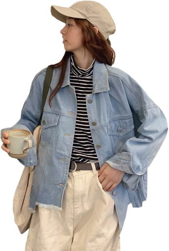 デニムジャケット レディース S M L ゆったり 着痩せ ジャン デニムコート 春秋 長袖 ショート丈 ストレッチ 防風 防寒 通勤 通学 お出かけ きれいめ ファッション ダメージ加工 ジージャン デニムジャケット レディース S M L ゆったり 着痩せ ジャン デニムコート 春秋 長袖 ショート丈 ストレッチ 防風 防寒 通勤 通学 お出かけ きれいめ ファッション ダメージ加工 ジージャン