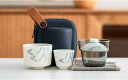 茶器セット陶器 旅行ティーセット SET1 携帯用 旅行 収納バッグ付き 中国茶器 急須 湯呑セット カップポータブル 旅行用茶具セットギフト カラー1 お茶道...