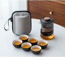 旅行ティーセット 茶器セット set1 携帯用 軽量 和風 携帯急須 中国茶 台湾茶 収納バッグ付き 陶器湯呑みセット コンパクト 急須 湯呑セット 茶器 茶わ...