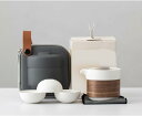 中国茶器セット 茶器 茶具 磁器 SET1 湯呑み 急須 セット 携帯 茶器 旅行ティーセット 茶の入れ 携帯用茶具 車載旅行茶器セット カラー3 収納バッグ付...
