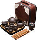 ティーセット 急須 中国茶器セット 陶器 茶具 茶器 湯呑み お茶缶 セット 台湾茶器 茶こし 収納バッグ付き お手入れも簡単 軽量 初心者 高級 おしゃれ 来...