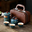 茶具茶盤 茶器セット中国茶器セット創作茶器 茶具ティーポットティーポット陶器製ティーセット番茶器セット 急須 湯呑みセット 茶器揃茶皿 旅行ティーセット 耐熱ガ...