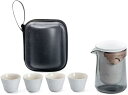 旅行ティーセット ティーセット 急須 湯呑みセット 茶器セット 旅行ティーセット 和風 携帯急須 陶磁茶具セット 茶器揃 茶器 茶皿 茶器乾燥ティートレー 茶こ...