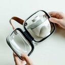 携帯型 茶器セット 5種類 ティーセット 茶器揃い 収納バッグ付 蓋碗 宝瓶 急須セット 湯呑みセット 煎茶器セット 番茶器セット 煎茶道具 ティーポット ポー...