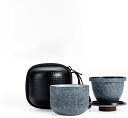 旅行用ティーセット 茶器 トラベルティーセット 急須湯呑みセット 茶の入れ 湯飲み 急須 屋外の便利なティーカップ フィルター付きティーポット アウトドア 旅行...