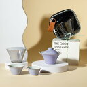 ティーセット 茶器セット 陶器製 携帯性 旅行用 収納袋付き ギフト包装 茶碗*1と30mlティーカップ*2 湯呑みセット 茶器揃 茶具セット 中国茶セット 中...