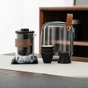 徳化焼 磁茶器 茶の入れ 湯飲み 急須 ポット 茶の缶 ラベル用茶器セット 超コンパクト収納 アウトドアで美味しいお茶を簡単に 旅行/お出かけ用 中国茶ピクニッ...