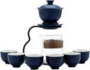 ティーポット カップ マルチ ティーセット 茶具 カンフーティーセット 茶器 耐熱 茶入 湯飲み 陶器製 コンパクト 中華風 手描き お出かけ用 旅行用 トラベ...