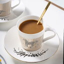 コーヒーカップソーサー ティーセット めっき調 1客セット セラミック 食器 コーヒーマグ ドリンクカップ ヨーロッパ風 日常 ウエディング 結婚祝い アフタヌ...