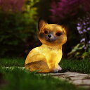 ガーデンライト ソーラー 犬/うさぎ/カタツムリ/フクロウ 動物のライト 置物 かわいい 置物ライト ガーデンライト ソーラー 芝生 玄関先 庭 ガーデン ベランダ イルミネーション ソーラー 屋外(3)