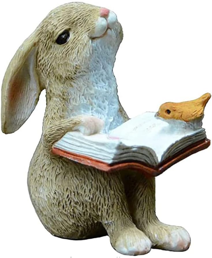 ガーデンオーナメント うさぎ 置物 兎 おしゃれ ガーデニング雑貨 ガーデンオブジェ 飾り 樹脂 インテリア アウトドア 部屋 庭 デコレーション ラビット オブジェ プレゼント ギフト (A)