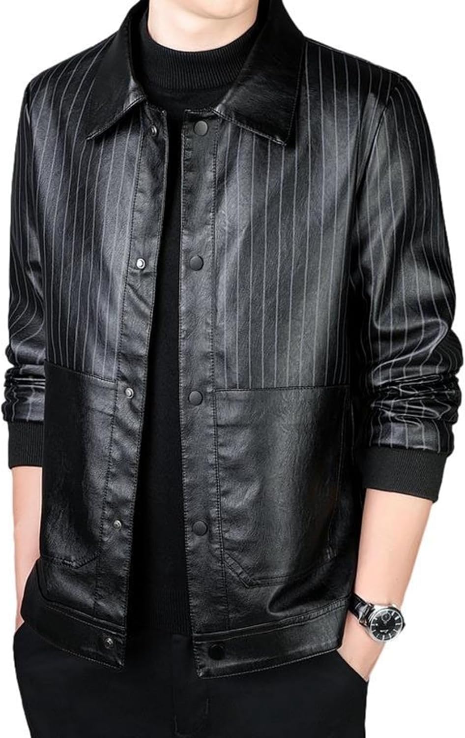 ライダース メンズ 大きいサイズ オシャレ ストリート柄 レザージャケット 秋冬 防風 防寒 保温 撥水 革ジャン フェイクレザー 折り襟 スリム スタジャン カジュアル ビジネス 通勤 アウター
